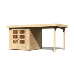 Gartenhaus mit Flachdach 433x217x211 cm