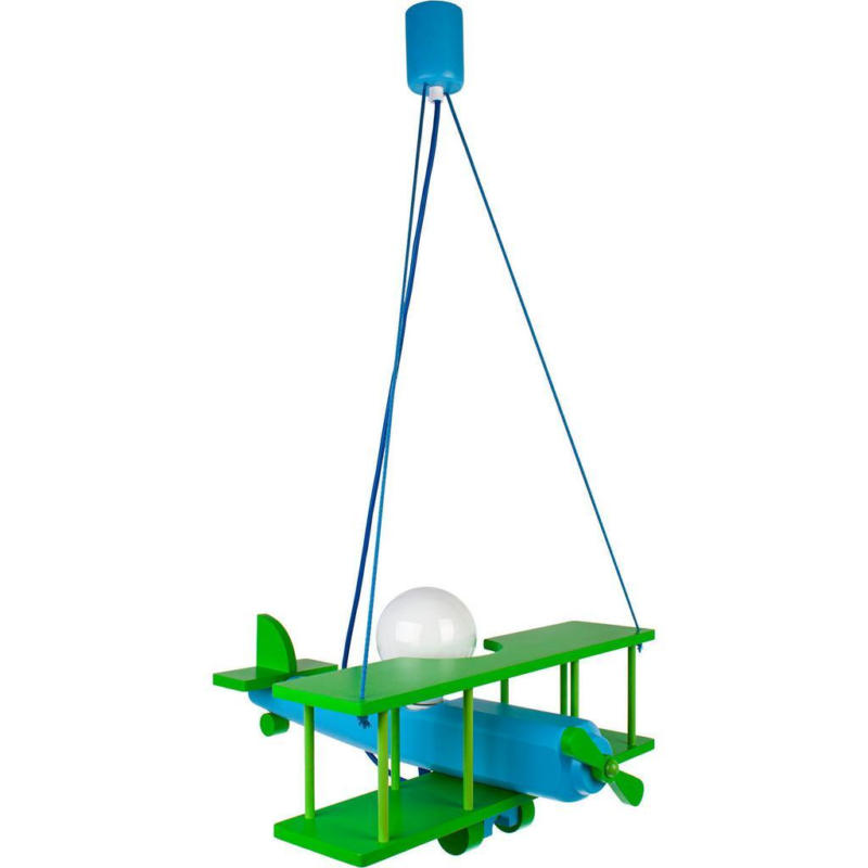 Kinderhängeleuchte Flugzeug H: 75 Cm 1-Flammig