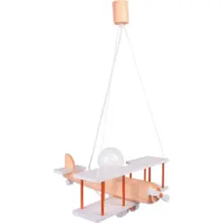 Kinderhängeleuchte Flugzeug H: 75 Cm 1-Flammig