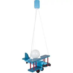 Kinderhängeleuchte Flugzeug H: 75 Cm 1-Flammig