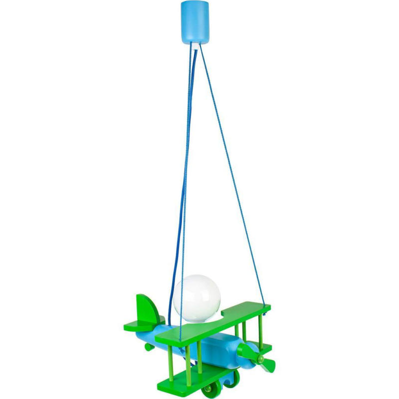 Kinderhängeleuchte Flugzeug H: 75 Cm 1-Flammig