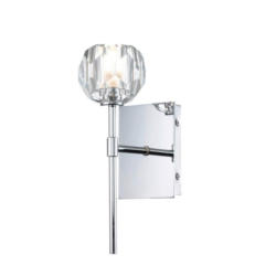 Bad-wandleuchte Regalia Ip44 1-Flammig Aus Glas/metall