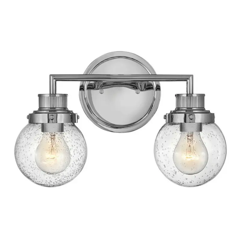 Bad-wandleuchte Poppy Ip44 2-Flammig In Chromfarben