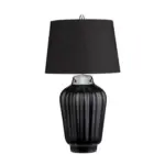 Möbelix Tischlampe Bexley Schwarz/ Nickelfarben