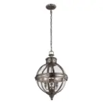 Möbelix Hängeleuchte Adams H: 71.1 Cm 3-Flammig, Nickelfarben