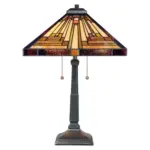 Möbelix Tischlampe Stephen Bronzefarben Vintage