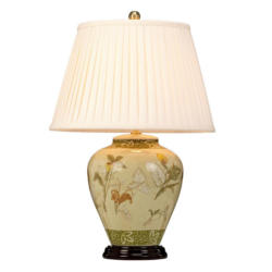 Tischlampe Lily Messingfarben Vintage