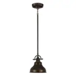 M&ouml;belix H&auml;ngeleuchte H: Ca. 31,4 Cm 1-Flammig Bronzefarben