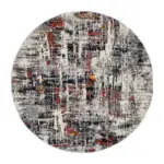 Möbelix Webteppich Bunt Timeline Autumn Rund Ø 120 Cm