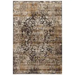 Webteppich Grau/Goldfarben Le Mans 240x340 cm