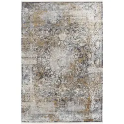Webteppich Grau/Multicolor Le Mans 80x150 cm