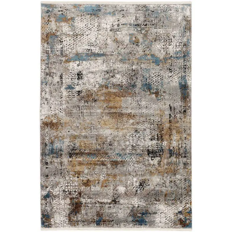 Webteppich Grau/Multicolor Le Mans 80x150 cm
