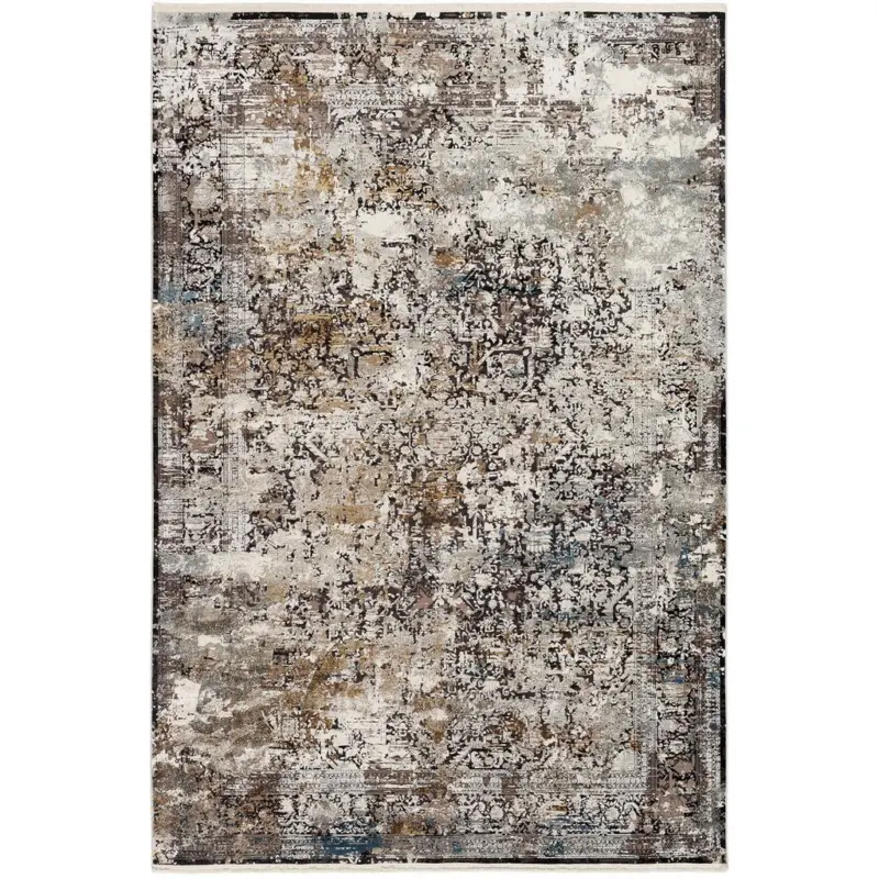 Webteppich Grau/Multicolor Le Mans 80x150 cm