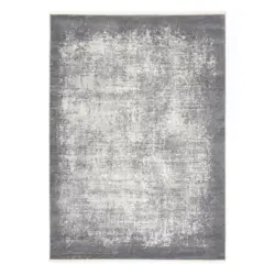 Webteppich Grau Etienne 133x190 cm