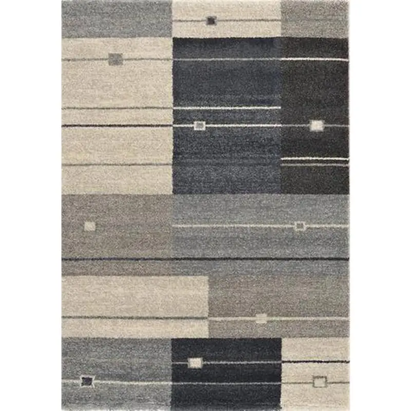 Teppich Läufer Blau/Grau Palazzo Alto 80x250 cm