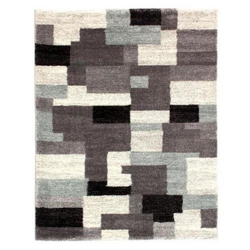 Webteppich Blau/Grau Astor Grid 65x130 cm