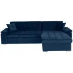Möbelix Ecksofa mit Schlaffunktion + Bettkasten Keaton Indigo
