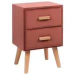 Möbelix Nachtkästchen Natur/Pink teilmassiv H: 51,5 cm Winnie
