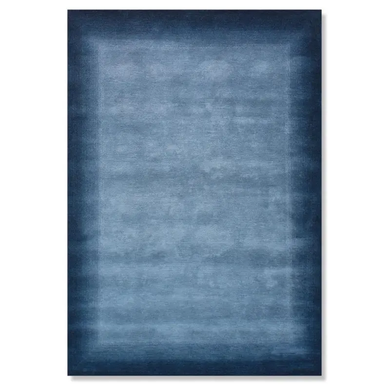 Orientalischer Webteppich Blau Naturfaser Tami 200x250 Cm
