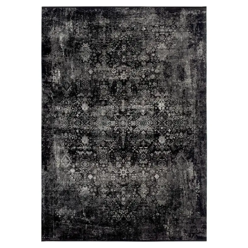 Webteppich Grau/Schwarz Calais 200x250 cm