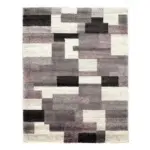 Möbelix Webteppich Grau/flieder Astor Grid 65x130 Cm