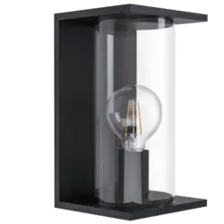 Außenwandleuchte Cascinetta 40 Watt Metall Glas, Wandmontage