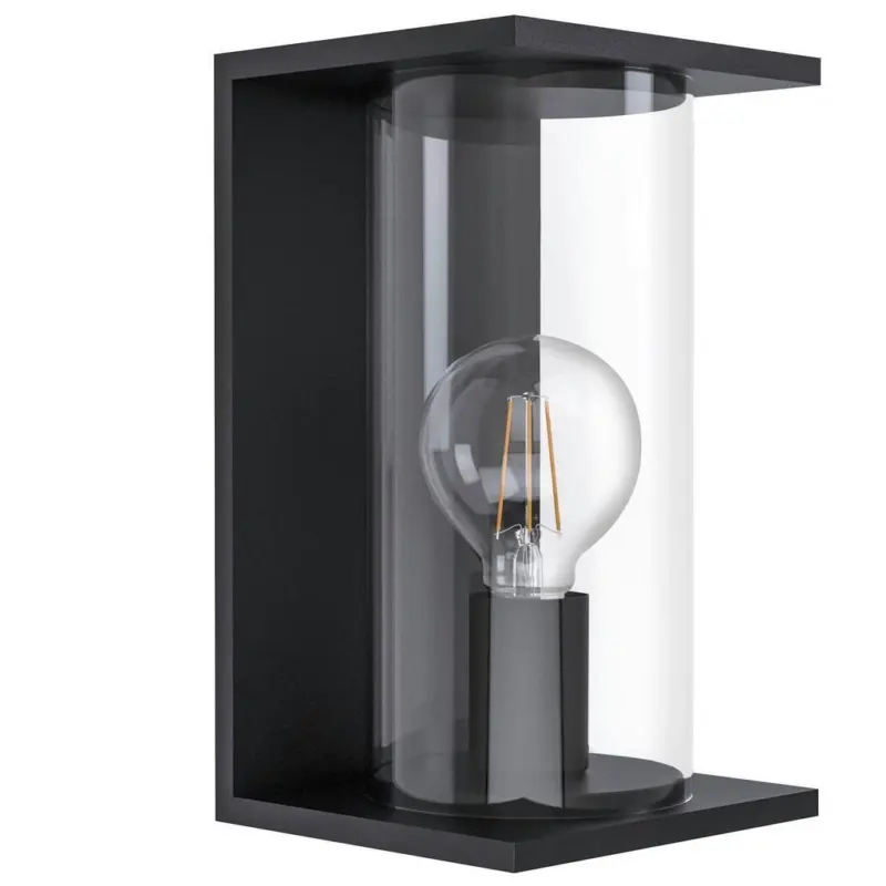 Außenwandleuchte Cascinetta 40 Watt Metall Glas, Wandmontage