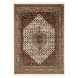 Orientalischer Webteppich Creme/beige Bidjar 60x90 Cm