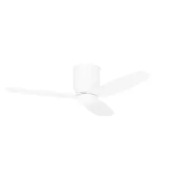 Deckenventilator Babaro Weiß 3 Kunststoffflügel Led-Leuchte