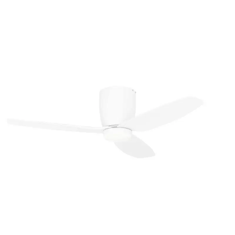 Deckenventilator Babaro Weiß 3 Kunststoffflügel Led-Leuchte