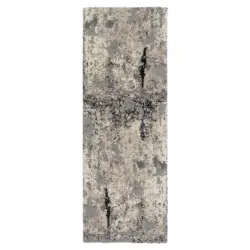 Teppich Läufer Hellgrau Timeline Quantum 80x200 Cm