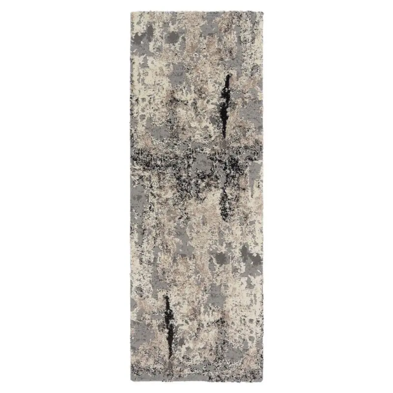 Teppich Läufer Hellgrau Timeline Quantum 80x200 Cm