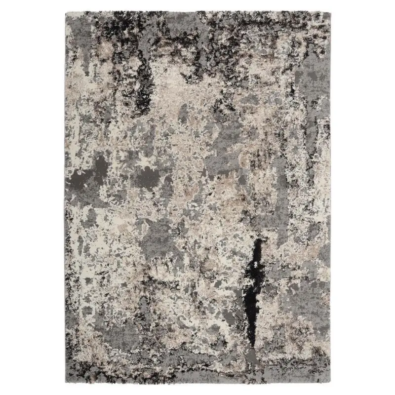 Webteppich Hellgrau Timeline Quantum 65x130 Cm Hellgrau 65/130 cm