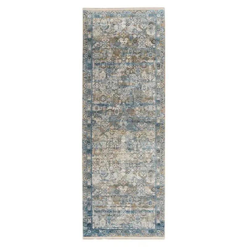 Teppich Läufer Blau/grau Toulon 80x300 Cm