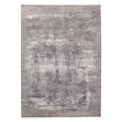 Webteppich Grau/dunkelgrau Naturfaser Apollo 160x230 Cm