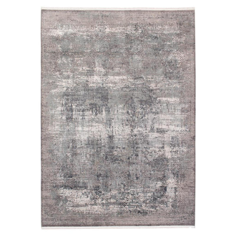 Webteppich Grau/dunkelgrau Naturfaser Apollo 160x230 Cm
