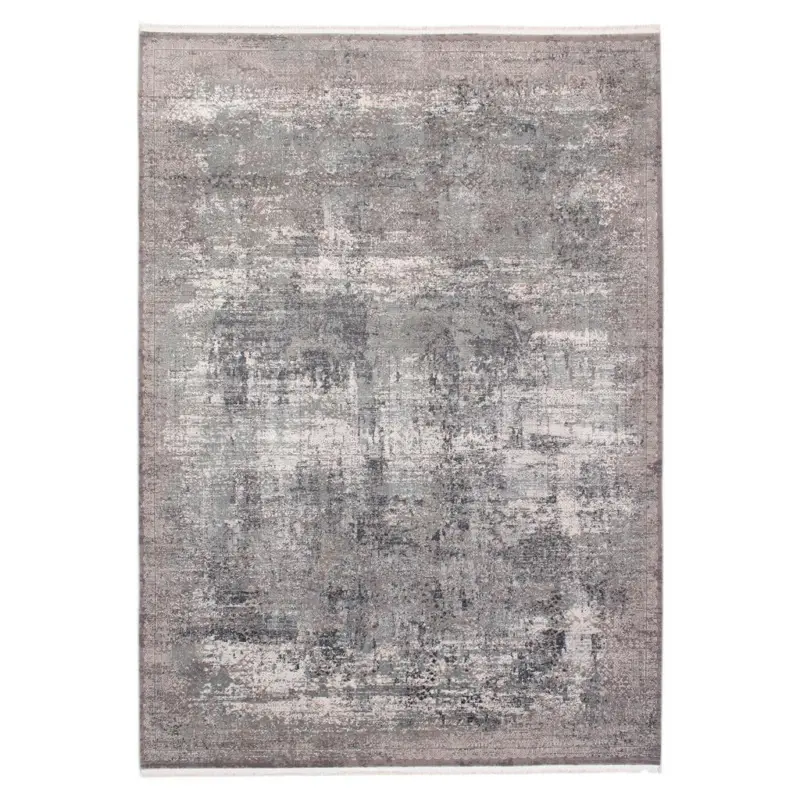 Webteppich Grau/dunkelgrau Naturfaser Apollo 160x230 Cm