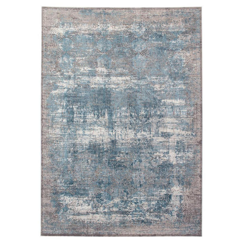 Webteppich Grau/blau Naturfaser Apollo 240x340 Cm Blau, Grau, Hellgrau, Hellblau, Dunkelblau, Dunkelgrau 240/340 cm