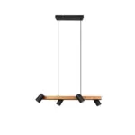 Möbelix Hängeleuchten Marley H: 150 Cm 4-Flammig, Echtholz Kiefer