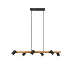 Möbelix Hängeleuchte Marley H: 150 Cm 6-Flammig, Echtholz Kiefer