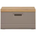 Möbelix Garderobenbank Auris B: 70 cm mit Klappe Basalt/Eiche Dekor