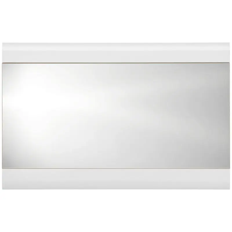 Garderobenspiegel Auris Bxh: 120x78 Cm Teilverrahmt Wei&szlig;