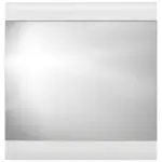 Möbelix Garderobenspiegel Auris Bxh: 85x90 Cm Teilverrahmt Weiß