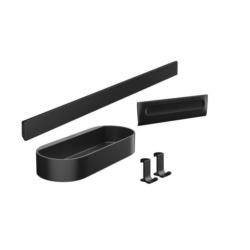 Duscharmaturen-Set Wallstoris Schwarz H: 17,1 cm