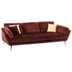 Möbelix Big Sofa Softy mit Kissen B: 254 cm Kupfer Velours