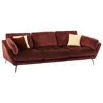 M&ouml;belix Big Sofa Softy mit Kissen B: 254 cm Kupfer Velours
