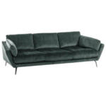 Möbelix Big Sofa Softy mit Kissen B: 254 cm Blau Velours