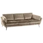 M&ouml;belix Big Sofa Softy Mit Kissen B: 254 Cm Sandfarben Velours