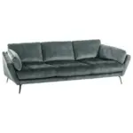 M&ouml;belix Big Sofa Softy Mit Kissen B: 254 Cm Anthrazit Velours