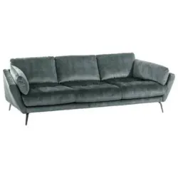 Big Sofa Softy Mit Kissen B: 254 Cm Anthrazit Velours